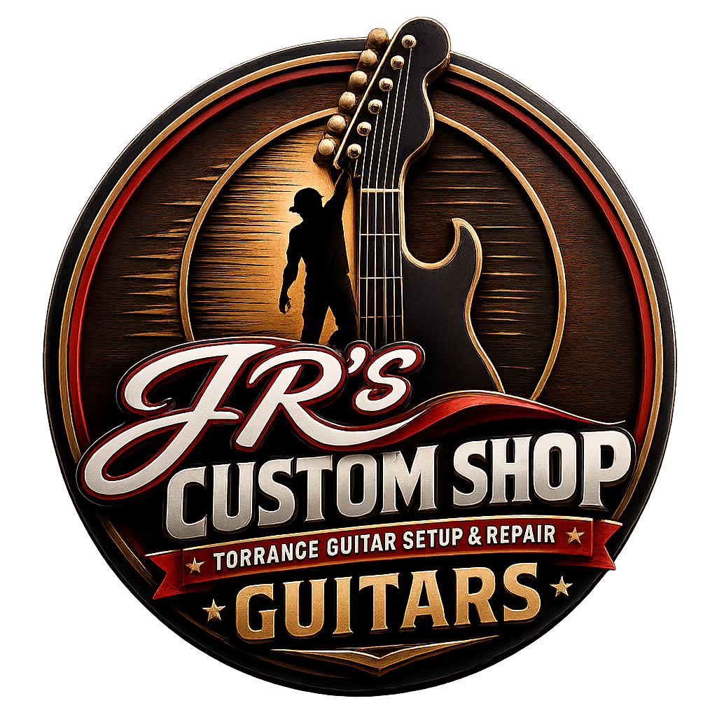 JR's Custom Shop, Torrance Guitar Setup and Repair logo